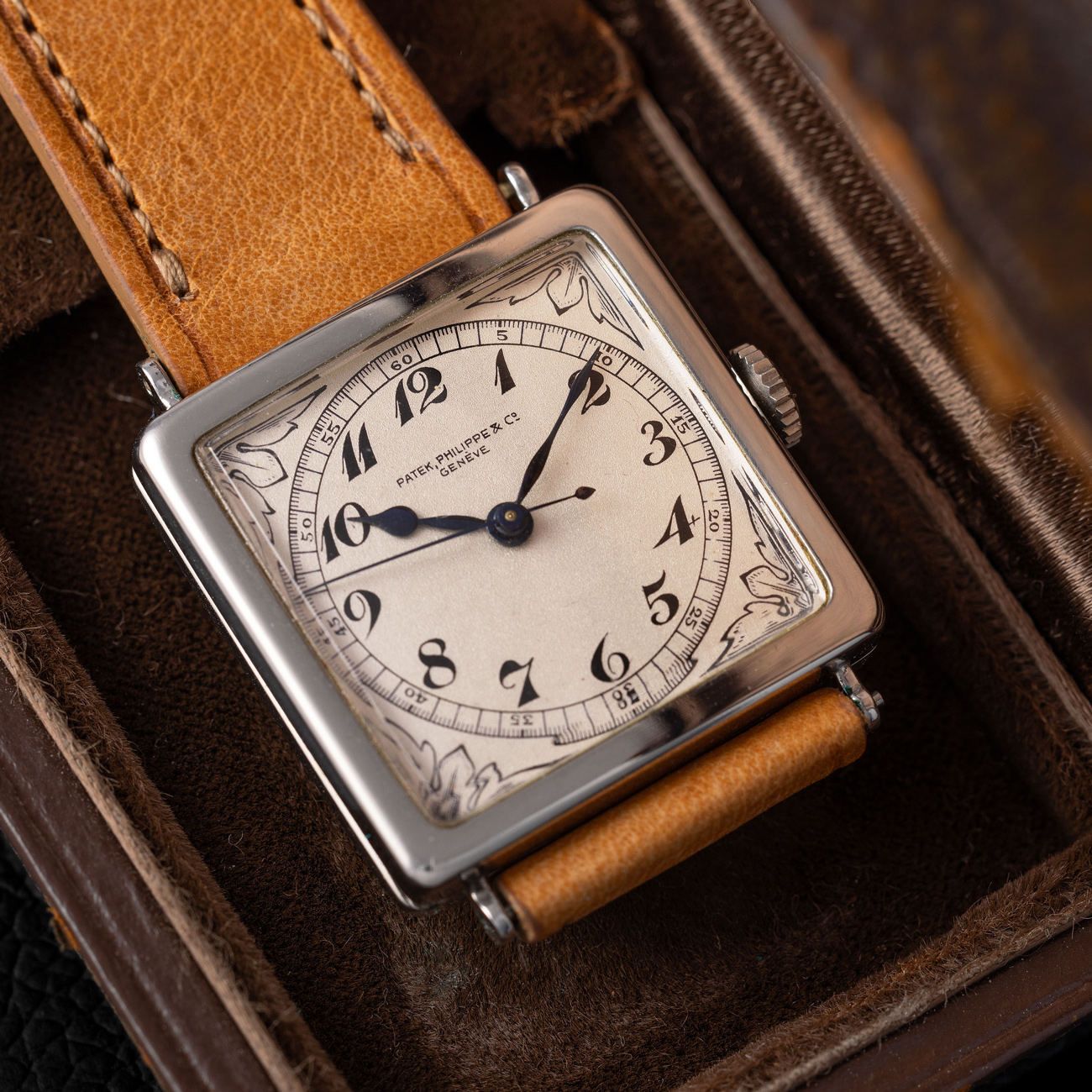 Patek Philippe Square Shape Wristwatch in Platinum – Sold for €754,000