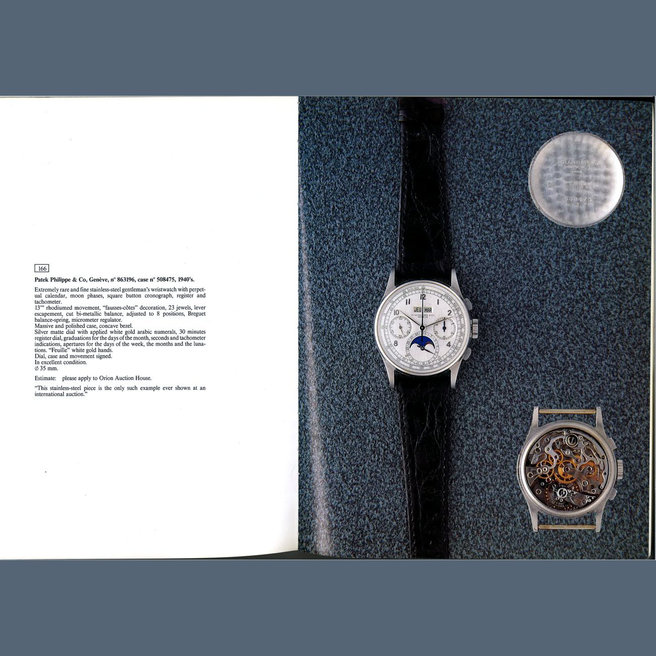 Orion 1989 Auction Catalogue - Lot 166 page