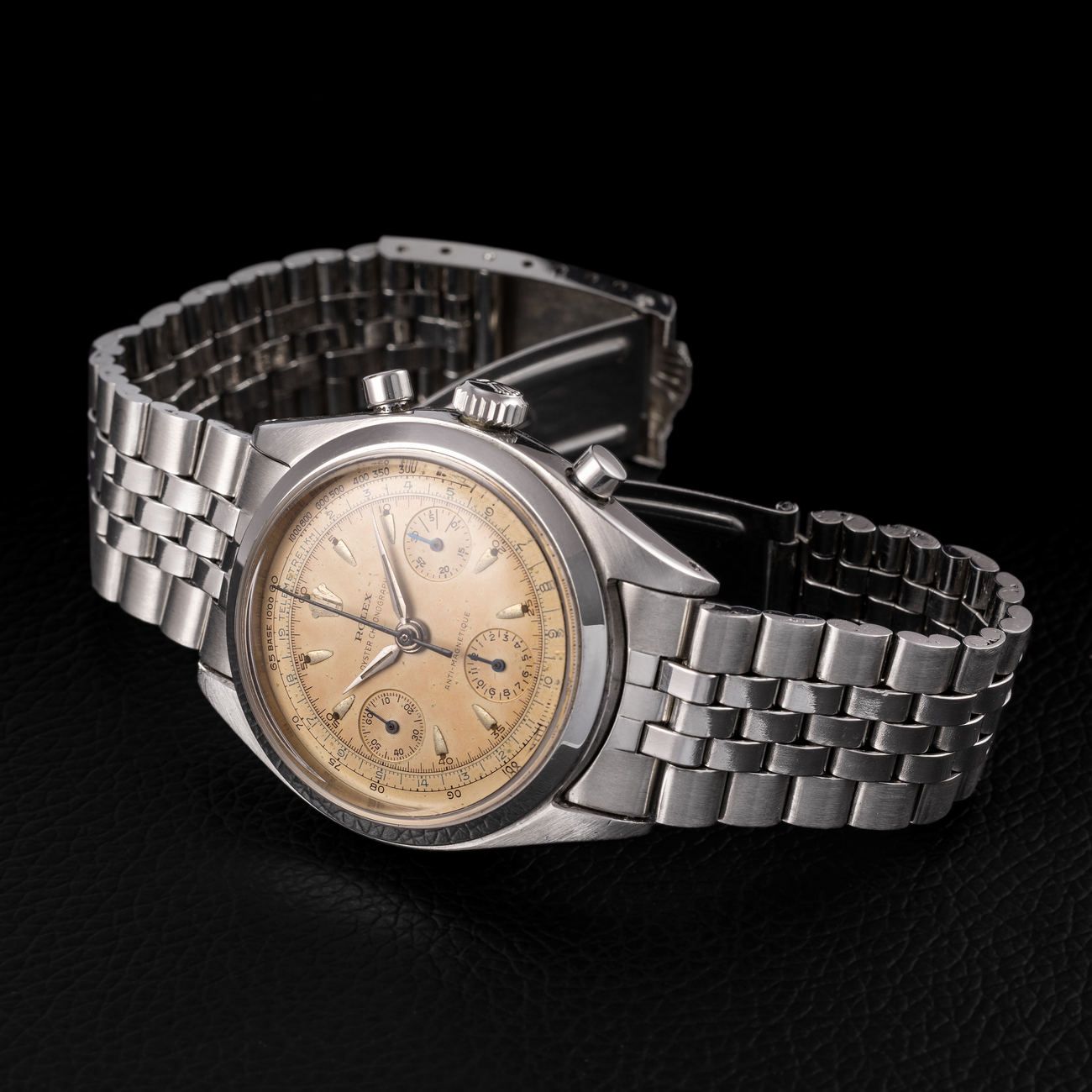 Lot 163 – Incredibly sought after Rolex Pre-Daytona in steel, reference 6234, with small subsidiary registers  – View Lot