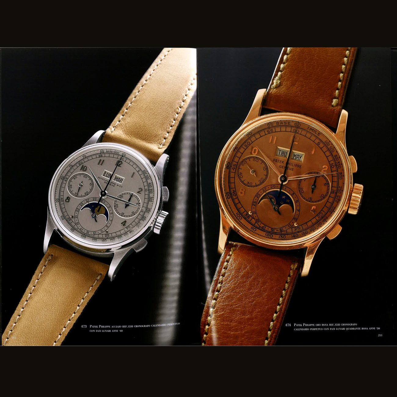 The present watch together with another 1518 in Pink Gold from “The Collection” by Davide Parmegiani - 2005