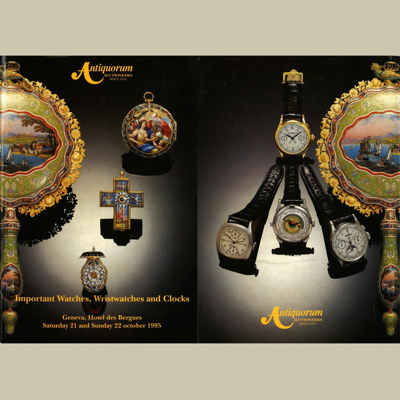 Antiquorum 1995 Auction Catalogue - Front and Back Cover