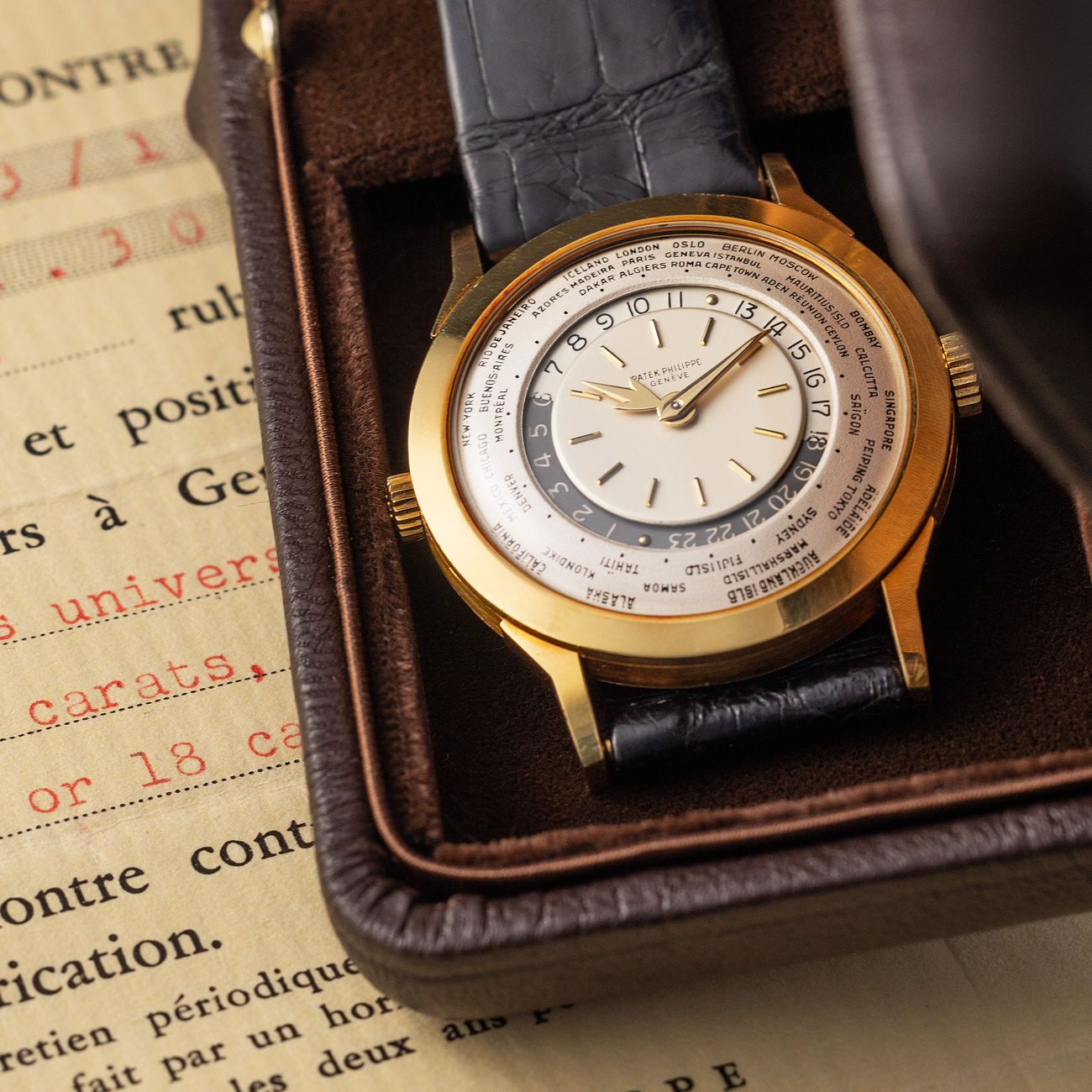 A Rare Patek Philippe World Time Cover